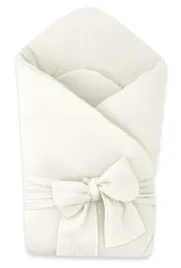 kieczmerski-rozek-niemowlecy-z-kokarda-muslin-bawelna-100percent-smietanka