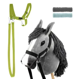 zestaw-skippi-hobby-horse-szary-i-dodatkowy-kantar-jasny-zielony