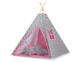 namiot-tipi-dla-dzieci-mata-poduszki-zawieszki-piora-chevron-czarny