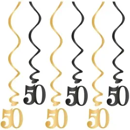 swiderki-okragle-czarno-zlote-50-urodziny