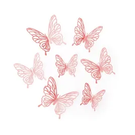 naklejki-scienne-partypal-motyle-rozowe-rose-gold-12-szt