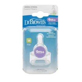 dr-browns-313-smoczek-silikonowy-do-butelki-standard-poziom-4-2-pak