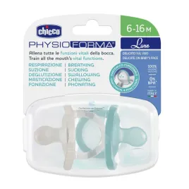 chicco-00073033320000-smoczek-physioforma-luxe-6-16m-mietowy-2szt