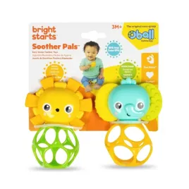 oball-16762-6-zestaw-gryzakow-z-grzechotka-smoother-pals-lew-i-slon-3m