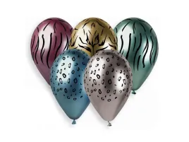 balony-lateksowe-shiny-safari-mix-kolor-33cm-5szt