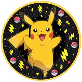 talerzyki-talerze-amscan-pokemon-pikachu-18-cm-8-szt