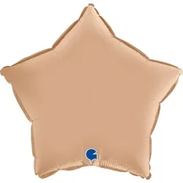 balon-foliowy-gwiazdka-cielisty-nude-satyna-45cm