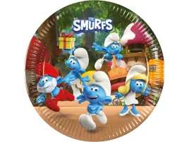 talerzyki-papierowe-na-urodziny-smerfy-23-cm-8-szt-smurf-smerfetka