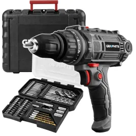 wiertarko-wkretarka-sieciowa-300w-walizka-graphite-zestaw-wiertel-i-bitow