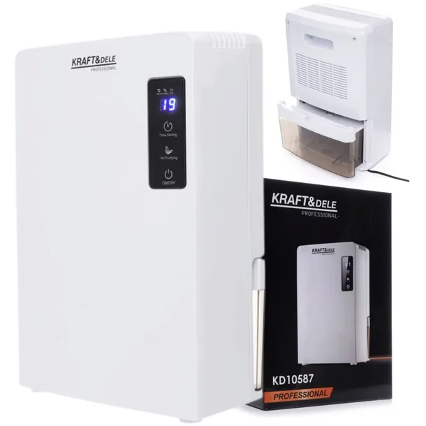 WYDAJNY OSUSZACZ POWIETRZA POCHŁANIACZ WILGOCI 2200ml CICHY 90W +UV KRAFT
