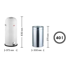 kosz-na-smieci-bialy-kickmaster-maxi-40l-wesco