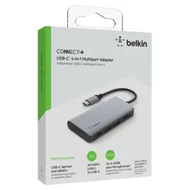 stacja-hub-belkin-connect-usb-c-4-in-1-multiport-adapter-100w-szara