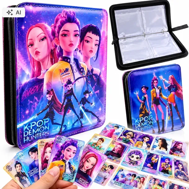 Album na 400 kart K-POP Demon Hunters+ Box 288 kart kolekcjonerskich WZORY