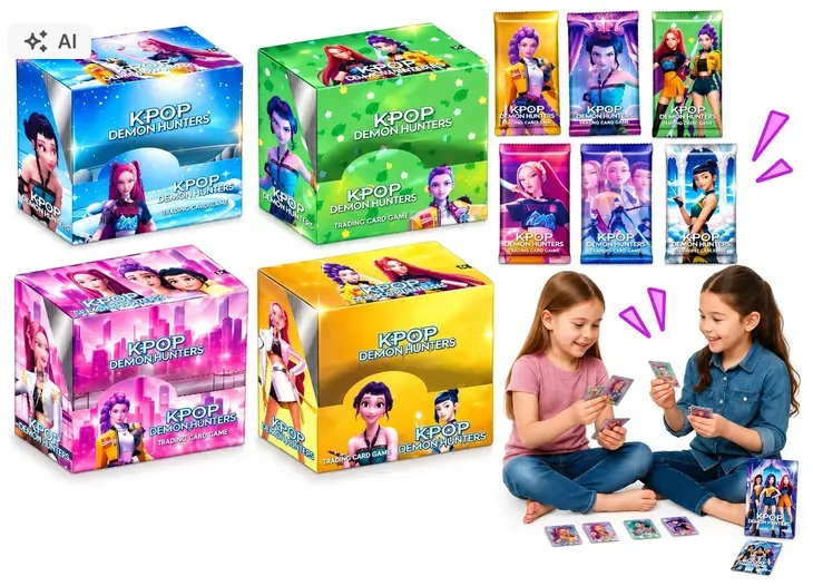 BOX KART KPOP DEMON HUNTERS 288 SZT RUMI ZOEY MIRA ŁOWCZEYNIE DEMONÓW