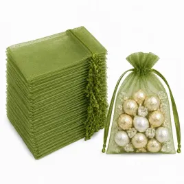 admygo-50-pcs-army-green-organza-gift-bags-1015cm-1-count-pack-of-50