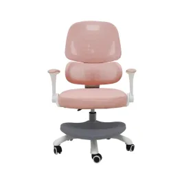krzeslo-do-biurka-dla-dziecka-fotel-ergonomiczny-obrotowy-regulowany-rozowy