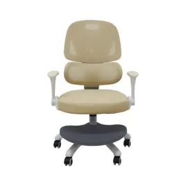 krzeslo-do-biurka-dla-dziecka-fotel-ergonomiczny-obrotowy-regulowany-bezowy