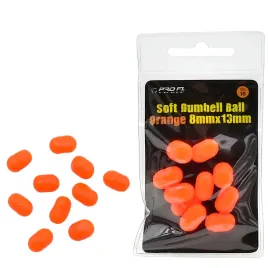 super-wyporne-kulki-soft-dumbell-imitacja-8x13-mm-pomaranczowe-10-sztuk