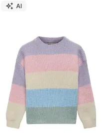 sweter-only-dziewczece-kmgsandy-l-s-stripe-pullover-knt-noos-122