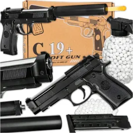 pistolet-metalowy-replika-c19-kulki-tlumik-karabiny-czarny-metal-plastik-wiek-14-lat