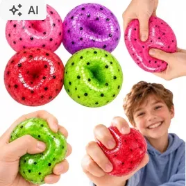 squishy-slushy-gniotek-antystresowy-z-kuleczkami-sensoryczny-skruszony-lod-gniotki-zielony-guma-pianka-1-szt-wiek-14-lat