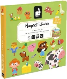 janod-ukladanka-magnetyczna-magnetibook-farma-zwierzeta-magneti-stories-3-zielony-karton-wiek-3-lata
