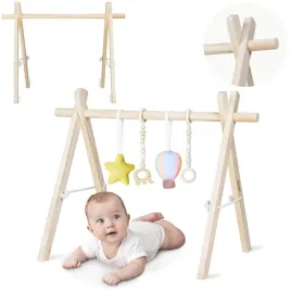 drewniany-stojak-edukacyjny-baby-gym-rozwoj-i-zabawa-niemowlat-lionelo-anis-bezowy-drewno-plastik-wiek-0