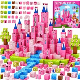 klocki-magnetyczne-213-dla-dziewczynki-szesciany-konstrukcyjne-zamek-rozowe-zestaw-ne-magnesy-zywe-atrakcyjne-kolory-plastik-inny-wiek-3-lata
