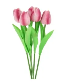 tulipany-gumowe-kwiaty-rozowe-ciete-5-sztuk-bukiet-ozdoba-dekoracyjna