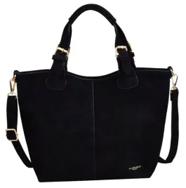 floraandco-paris-torebka-damska-shopper-a4-casual-zamsz-czarny-skora-ekologiczna-kobieta