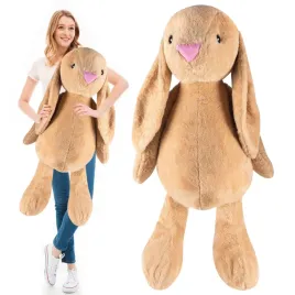 mis-maskotka-poduszka-duzy-pluszowy-zajac-120cm-przytulanka-xxl-zabawka-krolik-bezowy-tkanina-wiek-0