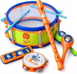 edukacyjny-zestaw-intrumentow-dla-dzieci-bebenek-grzechotki-flet-zestaw-instrumentow-plastik-wiek-3-lata