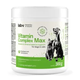 lab-v-vitamin-complex-max-kompleks-witamin-i-mineralow-dla-psa-i-kota-300g-dodatki-do-karmy