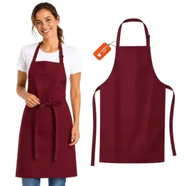 fartuch-bordowy-regulowany-kucharski-gastronomiczny-kelnerski-70-cm-brazowy-bawelna
