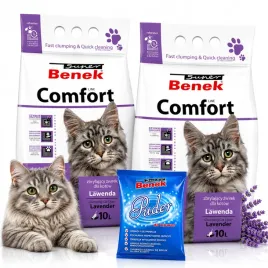 zwirek-dla-kota-bentonitowy-benek-comfort-lawenda-20l-zbrylajacy-lawendowy-20-l-16-4-kg