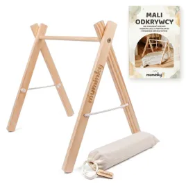 baby-gym-stojak-edukacyjny-gimnastyczny-drewniany-niemowlecy-muminky-ebook-bezowy-drewno-karton-sznurek-tkanina-wiek-0