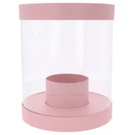 flower-box-transparentny-z-pokrywka-i-wyjmowanym-wkladem-na-kwiaty-upominki-i-slodycze-22-cm-srednicy-26-cm-wysokosci-z-wzmocnionego-kartonu