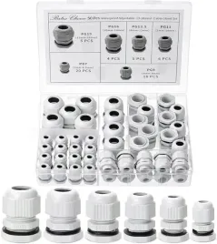 zestaw-bialy-xxl-dlawik-kablowy-dlawnica-kablowa-3-16mm-ip68-wodoodporny-przepusty-do-przewodow-zlacza-instalacyjne-komplet-50-sztuk