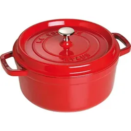 brater-staub-cocotte-rund-28-cm-kirschrot-gusseisen-czerwony-6-7-l