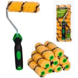 walek-malarski-orange-zestaw-walkow-malarskich-11cm-10szt-raczka-2k-do-farb-akrylowych-emulsyjnych-i-fasadowych-poszycie-poliakrylowe