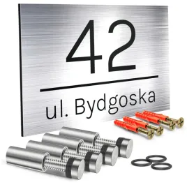 tabliczka-adresowa-z-numerem-domu-i-nazwa-ulicy-aluminium-20x30cm-oznaczenie-posesji-szyld-na-elewacje-srebrna-plyta-3-mm