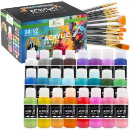 zestaw-do-malowania-farby-akrylowe-24x59ml-12-pedzli-duzy-artystyczny-36el