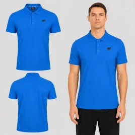 koszulka-polo-meska-4f-sportowy-t-shirt-m-m0770-ss26-niebieski-bawelna-mezczyzna