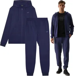 spodnie-bluza-4f-komplet-dresowy-meski-bawelniany-dres-sportowy-wygodny-m-rozpinane-z-kapturem-niebieski-bawelna