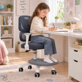 krzeslo-do-biurka-dla-dziecka-fotel-ergonomiczny-obrotowy-regulowany-producent-kolor-bezowy