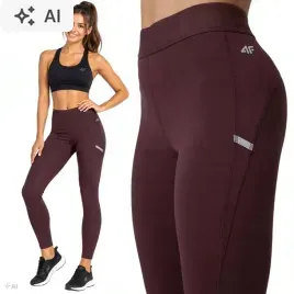 damskie-legginsy-4f-slim-fit-brazowe-czekoladowe-dlugie-bawelniane-r-xl-brazowy-bawelna