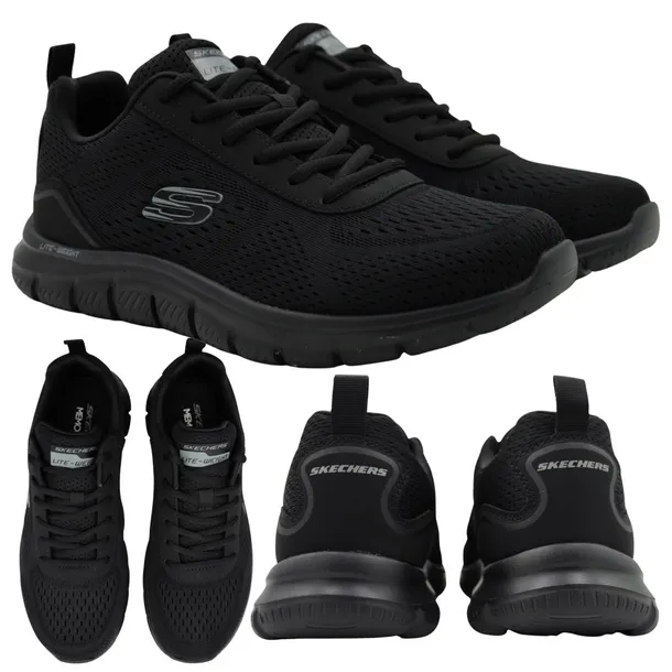 BUTY SPORTOWE SKECHERS MĘSKIE WYGODNE LEKKIE CZARNE 232758/BBK r. 42,5