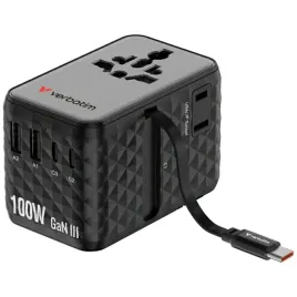 verbatim-adapter-podrozny-gan-iii-100w-pd-qc-4-3x-usb-c-1x-usb-a