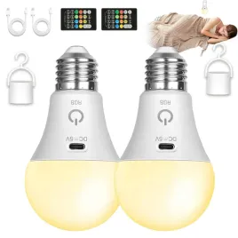 zarowki-led-2-szt-e27-ladowalne-usb-pilot-regulacja-jasnosci-kolor-lampy-do-domu-cieple-biale-380-lm-9-w