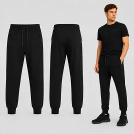 spodnie-meskie-dresowe-4f-joggery-sportowe-l-m1442-ss26-czarny-bawelna-mezczyzna